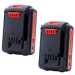 Tulepowceeng 2 Pack 20V 4.0Ah Lithium Replacement