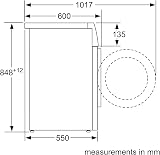 Bosch Series 4 Washing Machine 8 kg 1400 rpm Free Standing view 8