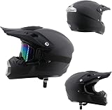 MtQcBdHy Youth Offroad Dirt Bike Helmet with Goggles Gloves Mask Size M view 3