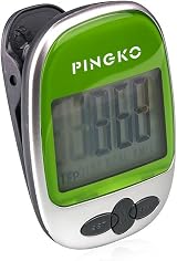 Pingko Walking Pedometer Steps Distance Calories Green Brand New view 2
