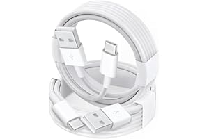 STQYKJ 2 Pack USB-A to USB-C Car Carplay Cable for iPhone 17, 17 Air, 17 Pro, 17Pro Max, iPhone 16, 16 Plus, 16 Pro, 16 Pro Max, 16E, iPhone 15, iPad 10th, iPad Pro 12.9" 13" 11", iPad Air USB Type C Cord