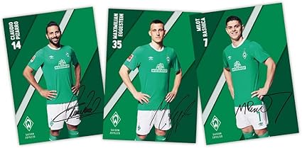 Sv Werder Bremen Autogrammkarten 2019 2020 Mit Unterschriften Amazon De Sport Freizeit Sv Werder Bremen Autogrammkarten 2019 2020 Mit Unterschriften Amazon De Sport Freizeit