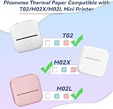 Phomemo Sticker Paper 53mm x 3.5m Black on White 3 Rolls M02X/T02/M02L/Q02 view 3
