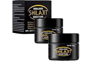 Pure Shilajit Resin with Spoon, Shilajit Resin Of Himalayan for Men and Women, Supports Metabolism and Energy | (25gm/each Pa