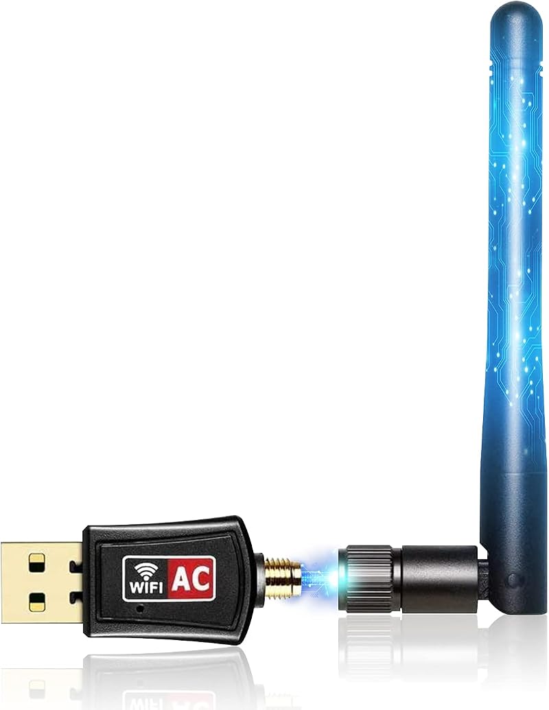 WeChip 600Mbps WiFi USB Adapter 2.4/5GHz AC Wireless Dongle for PC Laptop Win