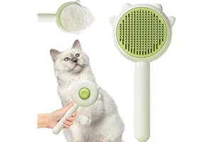BAIJAHUXI Magic Pet Comb，Cat Hair Brush，Dog Hair Brush，Pet Hair Cleaner Brush For Cats，Cat Grooming Brush Long Short Hair Cats Dogs Pet Massage Brushes(Green)