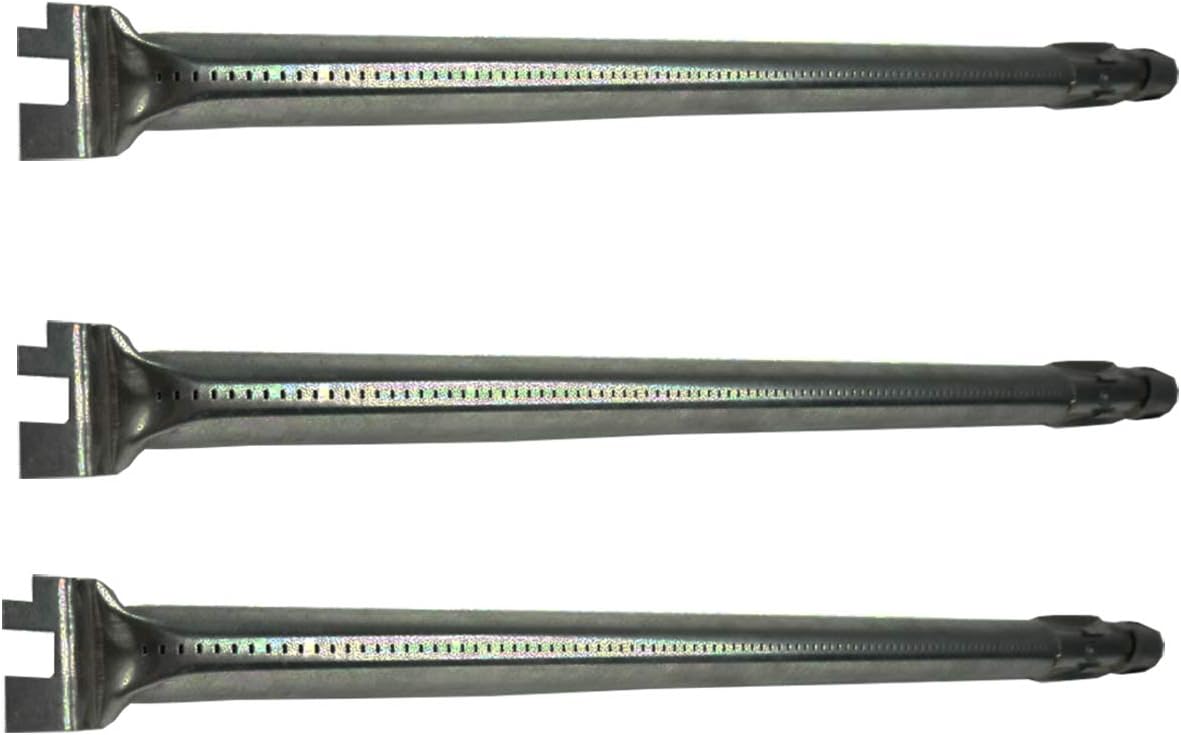 DcYourHome Stainless Steel Main Burner Tube (3-Pack) for Weber Genesis 300 Series (2011-2016 Grill Models with Up Front Controls)
