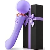 MOOLIGIRL Adult Tool for Women, Dual-Ended Handheld Vibrator Massager | 9+9 Modes Sexual Tools, Soft Silicone, Powerful Quiet Motor, Rechargeable &amp; IPX6 Waterproof, Compact Massage Tool