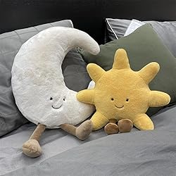 JOSON Sun Shaped Plush Toys, Soft Bedside Sofa