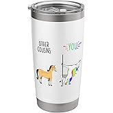 Other Cousins You Unicorn vs Horse Stainless Steel Insulated Tumbler
