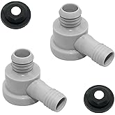 2 Sets 179-1266 Power Brake Booster Vacuum Check Valve Kit | With Grommets, Replacement for 18022219, Vehicle Brake System, Engine Vacuum Hose Replacement Seal Parts, Plastic