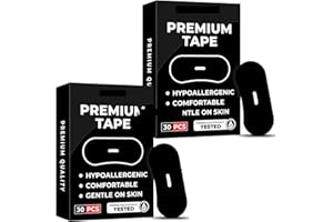 OYSPZNN 2025 New Premium Tape- Pain Free Removal, Hypoallergenic, Latex Free & Gentle On Skin - Skin Friendly Adhesive Cotton Tape (60 PCS)