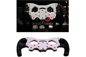 F1 Style Racing Wheel Mod Kit for Logitech G29/G929/G920/G923 [Working buttons + Hardware Included] SIM Racing Accessories (B