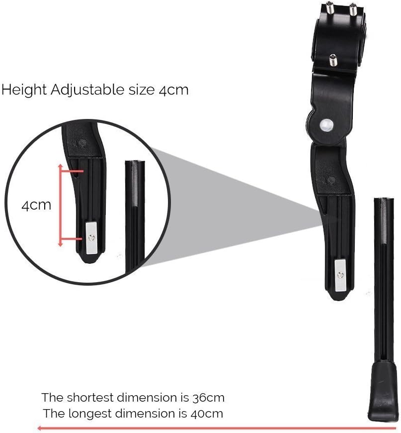 Bicycle Kickstand, Adjustable Aluminum Alloy Bike Kickstand for22“24”26“28“Mountain Bike/Road Bicycle/BMX/MTB/City Commuter Bike/Kids Bike/Sports Bike/Adult Bike : Sports & Outdoors