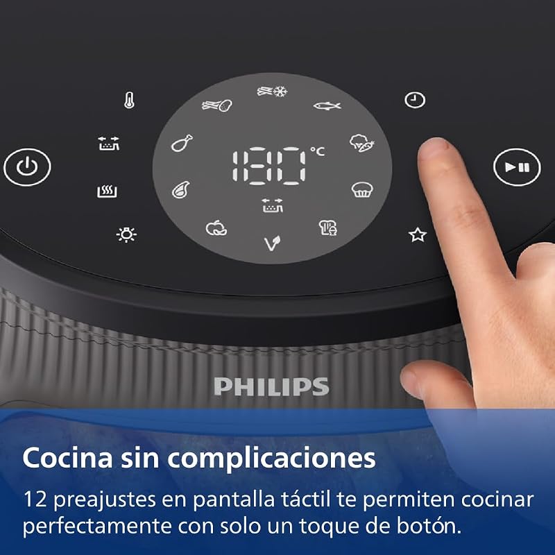 3000 Airfryer - Freidora de Aire 6,2L, 16 en 1, Táctil, Negro