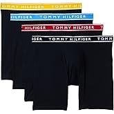 Tommy Hilfiger Men Cotton Stretch 4-Pack Boxer Brief Blue X-Large