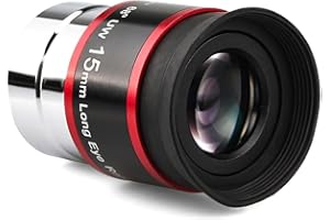 SVBONY Telescopes Eyepieces 1.25 inches Eyepiece 68 Degree Ultra Wide Angle Telescope Accessory (15mm)