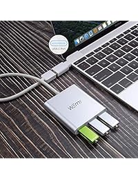 WEme   Hub USB 3.0 de 4 puertos de aluminio con adaptador USB C, 4328600163