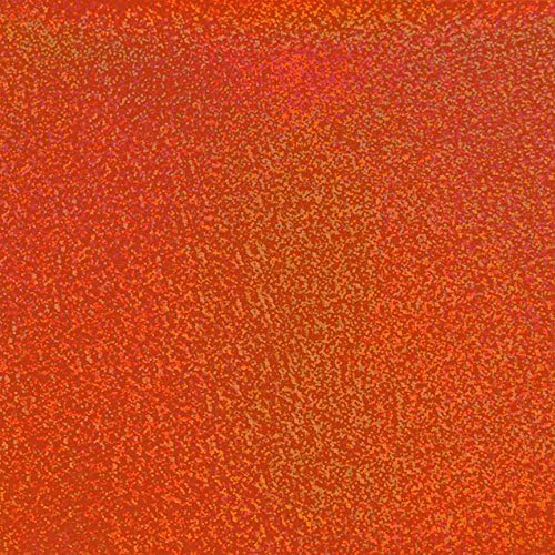 LVG InterCal Specialty Films - 12" x 4ft - Tangerine Metal Flake - Peel and Stick Cutting Film with Removable Backing Paper - 74 Variations to Choose From