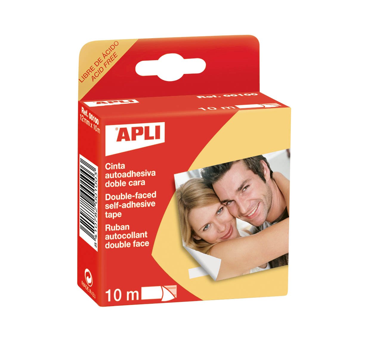 APLI 00100 Double Sided Tape 12mm x 10m — image 1