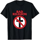 Bad Religion Official Crossbuster Logo T-Shirt Tees for Men and Women Band Merch