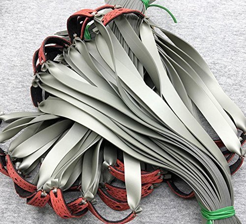 HBG 3pcs Very Powerful Slingshot Flat Rubber Bands Hunting Catapult Elastic Bungee Outdoor Shooting Game