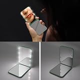 Kintion Pocket Mirror 1X/3X LED Compact Travel Two-Sided Green view 4