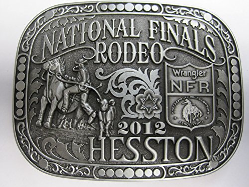Hesston 2012 National Finals Rodeo Adult Belt Buckle, New Wrangler NFR