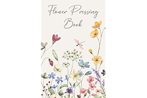 Flower Pressing Book | DIY Pressed Flower Art Book for Nature Lovers | Botanical Keepsake Log