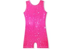 MYQFF Gymnastics Leotards for Girls Toddler Kids Biketards Tumbling Dance Outfits Unicorn Rainbow Mermaid