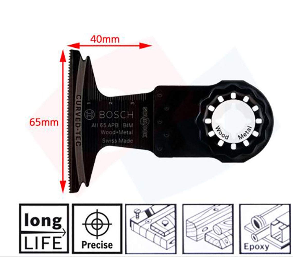 Bosch 5 tlg. Starlock Best of Cutting Tauchsägeblatt Segmentsägeblatt Multitool Set (für Holz und Metall, Professional Zubehör Multifunktionswerkzeug) 7