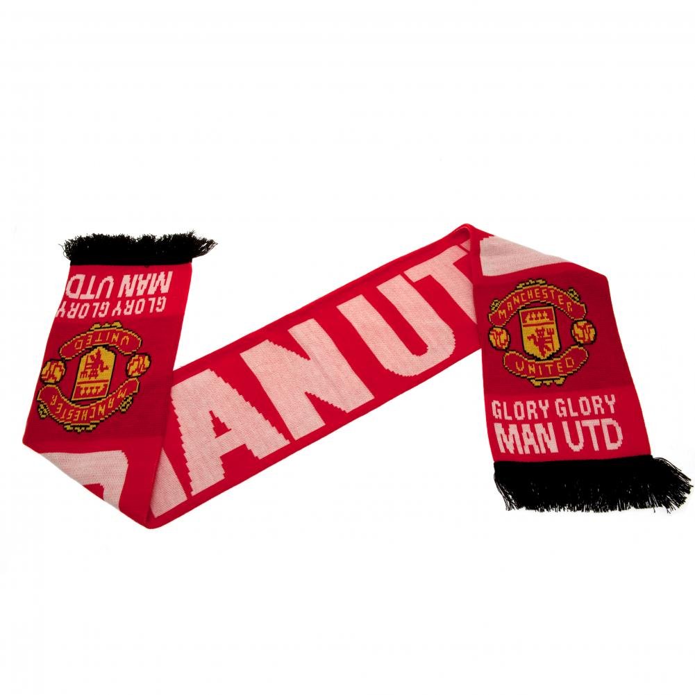 Manchester United Glory Scarf - Multi-Colour, One Size