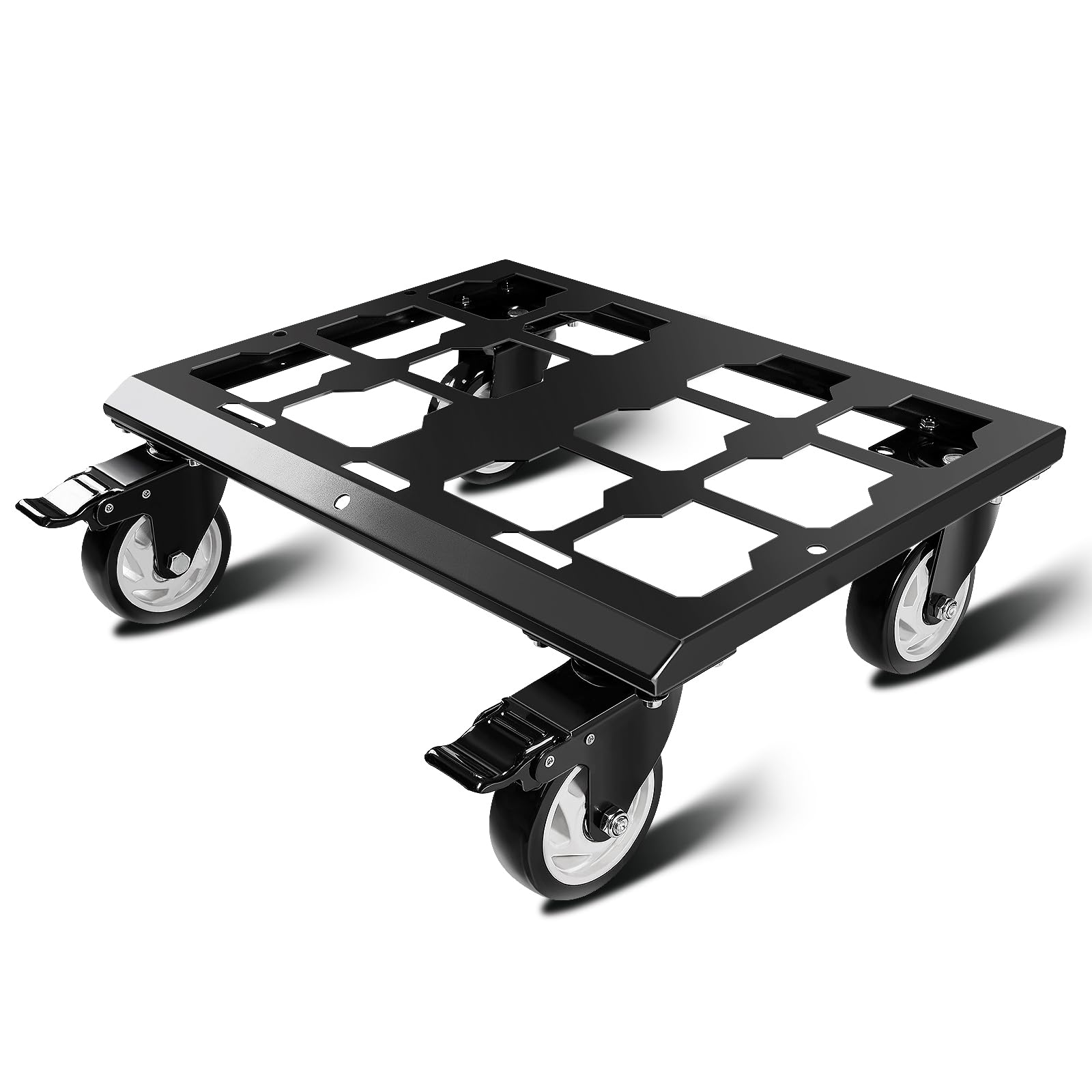 Photo 1 of Heavy Duty Tool Box Dolly Compatible with Mil.Waukee Packout Toolboxes, Thickened Carbon Steel Frame and Larger Wheels with Brake System, No Drilling Required, Load-Bearing Capacity Up to 200lb
