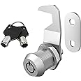 BOZXYE 1 Pack Toolbox Lock with Keys, Mailbox Lock 5/8" Cam Lock Keyed Alike, Tool Box Lock Replacement for Mailbox RV Storage Door, Zinc Alloy