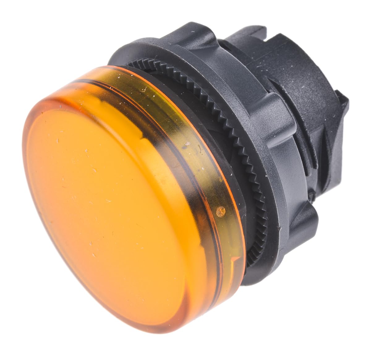 Schneider Electric Head for pilot light, Harmony XB5, plastic, orange, 22 mm, universal LED, plain lens
