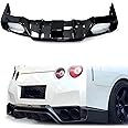 Rear Bumper Diffuser Spoiler, Body Kits Compatible with Nissan GTR R35 2008-2016 (Carbon Fiber)
