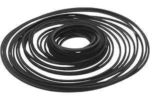 Luxshiny 60pcs Rubber Cassette Recorder Belts Replacement Tape Player Belts Tear-Resistant Assorted for