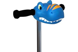 Scootaheadz Dinosaur Scooter Accessories - Personalize Your Boys Ride - Dino Scooter Head for Kids - Toys for Boys Ages 3 and Up - Timmy T-Rex in Blue and Orange