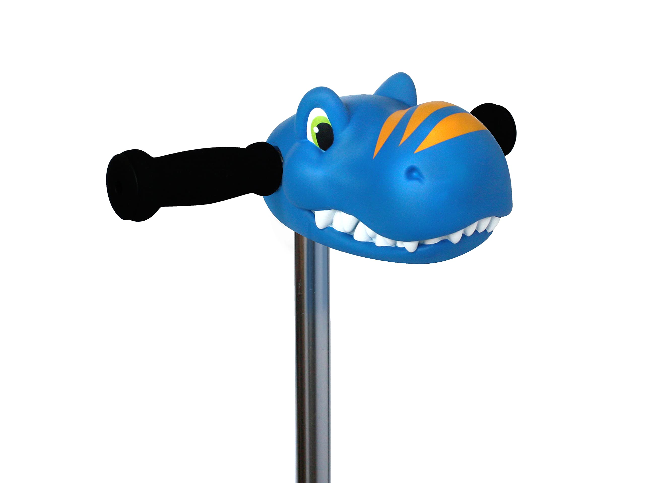Scootaheadz Dinosaur Scooter Accessories - Personalize Your Boys Ride - Dino Scooter Head For Kids - Toys For Boys Ages 3 And Up - Timmy T-Rex In Blue And Orange