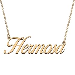 HUAN XUN Customized Custom Simple Any Name Necklace