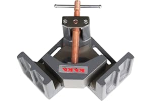 KAKA INDUSTRIAL 90 Degree Welding Angle Clamp - Solid Construction, Heavy-Duty Cast-Iron Vice (AC-100)