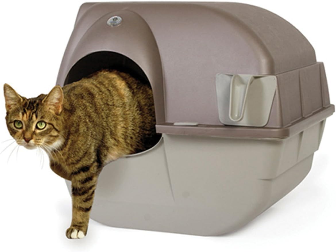 rolling self cleaning litter box