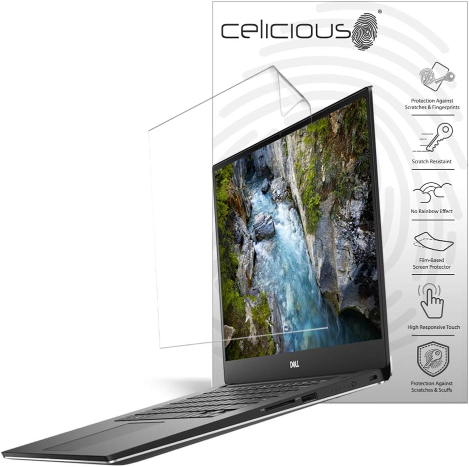 Celicious Vivid Plus Mild Anti-Glare Screen Protector Film Compatible with Dell XPS 15 7590 (FHD) [Pack of 2]