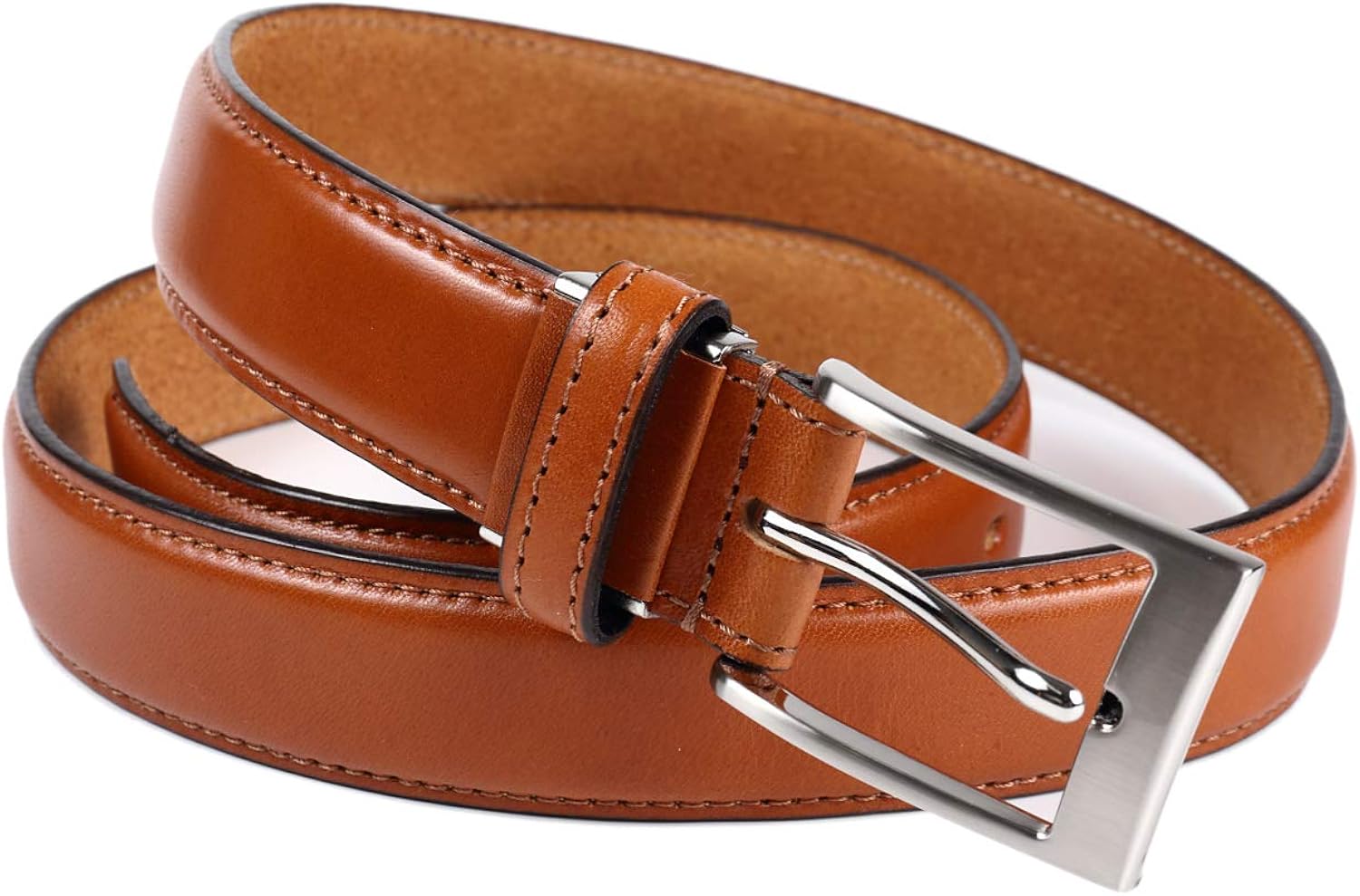 Amazon STCRAFT 栃木レザー ベルト メンズ 革 ビジネス 光沢があり高級感を感じられる革質 カジュアル サイズ調整可能 日本