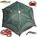 Folding Fishing Net, Trap Cast Dip Cage Fishing Bait for Catching Minnow Crawfish Shrimp
