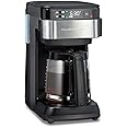 Hamilton Beach Works with Alexa Smart Coffee Maker, Programmable, 12 Cup Capacity, Black and Stainless Steel (49350) – A Certified for Humans Device