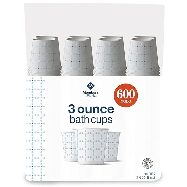 NEW MEMBER’S MARK BATH CUP, 3 OZ (600,...