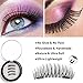 Magnetic Eyelashes 3D Reusable Fake Dual Magnet Eyelashes,Ultra Thin No Glue 0.2mm False Lashes Natural Looking and Handmade (1Pair 4Pcs)