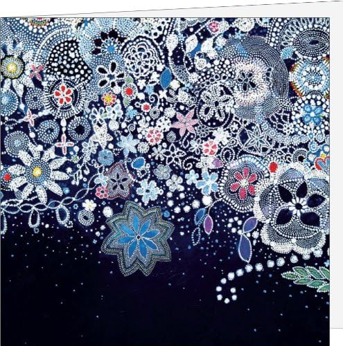 Ice Flowers Folding Card with Envelope, Pack of 10