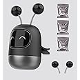 Cute Car Air Freshener Robot, Kawaii Car Air Vent Clip Charm Decoration Accessories,with Cologne Lemon Vent Wrap Faint Fragrance, Creative Automotive Air Fresheners Gift